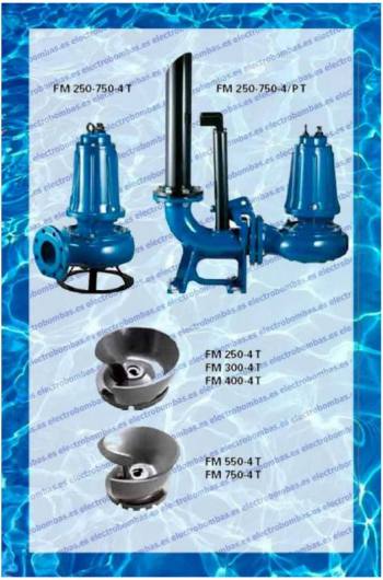 bombas residuales FM4-250T-2HP380