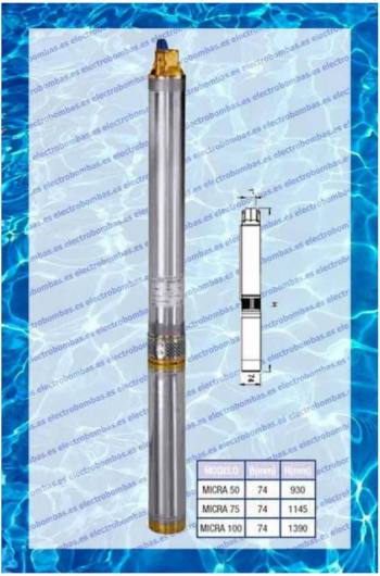 bombas para pozos 4 pulgadas MI-0-50