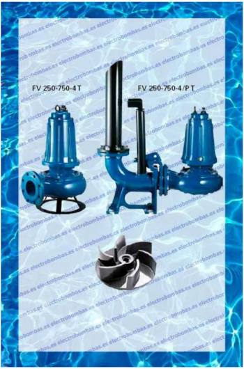 bombas residuales FV4-250-4T-2HP380